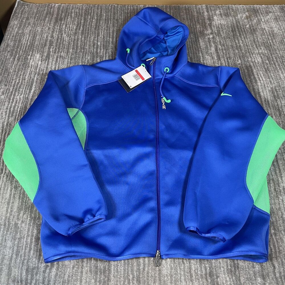 Nike Hoodie Mens Large Blue Full Zip Loose Fit F.R.O.G. Future Revisited